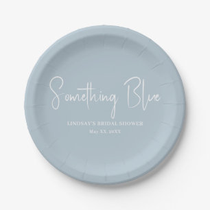 Elegantes Light Blue Brautparty Pappteller