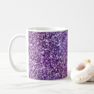 Elegantes lila abstraktes stilvolles Chic-Muster Kaffeetasse