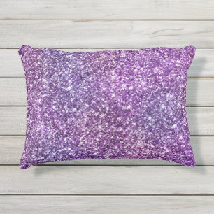 Elegantes Lila Abstraktes stilvolles Chic-Muster Kissen Für Draußen