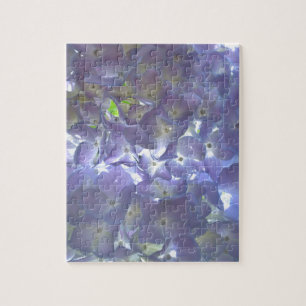 Elegantes, lila, blumengeschmücktes lila Hydrangea Puzzle