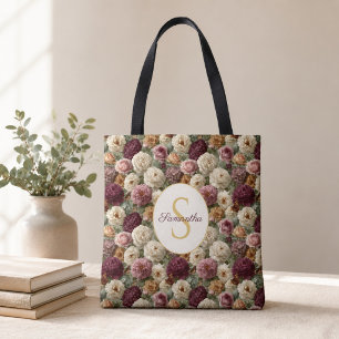 Elegantes lila-blumiges Geschenk für sie mit Monog