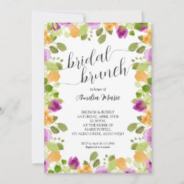 Elegantes Lila Brautparty Einladung