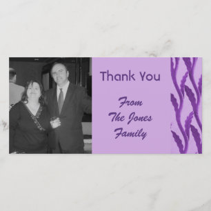 elegantes Lila danken Ihnen Dankeskarte