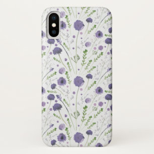 Elegantes, Lila, florales Muster Case-Mate iPhone Hülle