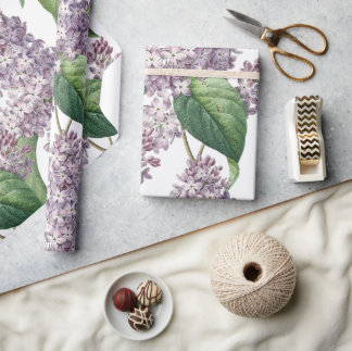 Elegantes lila Geschenkpapier