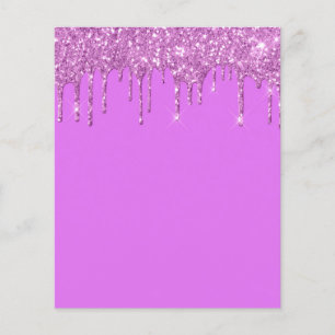 Elegantes lila Leermuster-Flugblatt Flyer