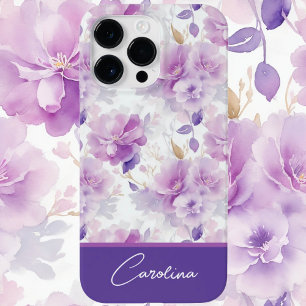 Elegantes lila lila Aquarelldesign Case-Mate iPhone 14 Pro Max Hülle