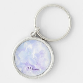 Elegantes Lila Lilac-Blume-Design Schlüsselanhänger