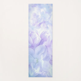 Elegantes Lila Lilac-Blume-Design Yogamatte