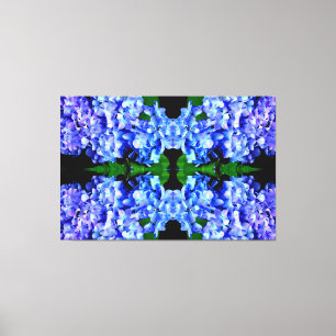 Elegantes lila Magenta Blumenhydrangea Leinwanddruck