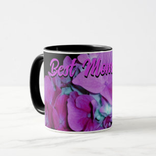 Elegantes lila Magenta Blumenhydrangea Tasse
