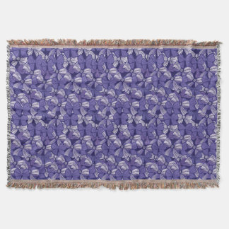 Elegantes Lila Muster Decke