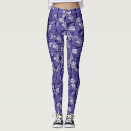 Elegantes Lila Muster Leggings