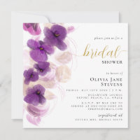 Elegantes Lila Orchideen Brautparty