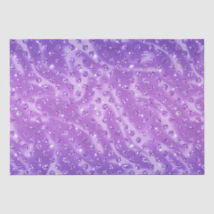 Elegantes lila Punkte-Metallglitter-Muster Seidenpapier