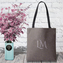 Elegantes lila-taupe Monogramm mit dezentem Schimm