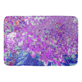Elegantes Lila und blaues Limelight Hydrangea Badematte