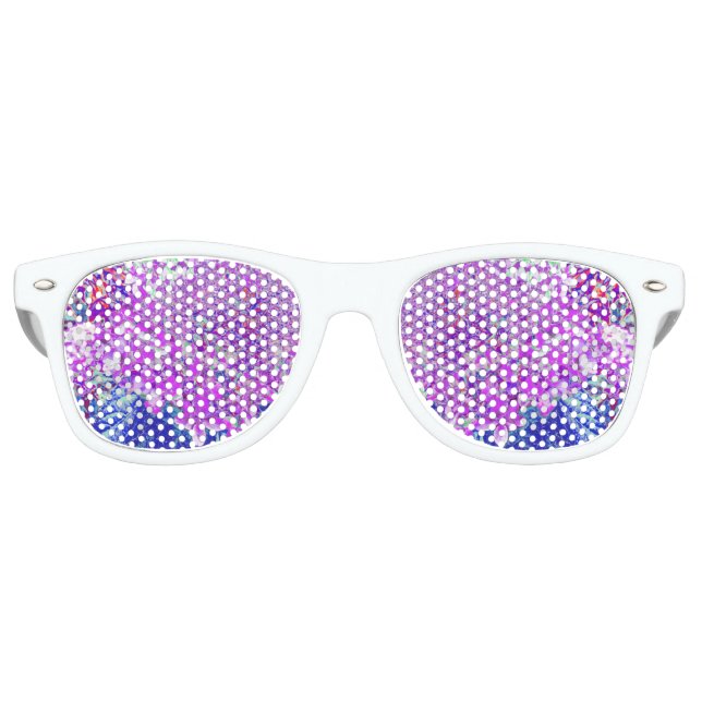 Elegantes Lila und blaues Limelight Hydrangea Partybrille (Vorderseite)