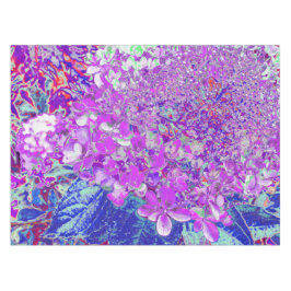 Elegantes Lila und blaues Limelight Hydrangea Tischdecke