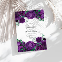 Elegantes Lila und grünes Foto Quinceñera