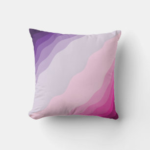 Elegantes lila und rosa Farbschema-Kissen Kissen