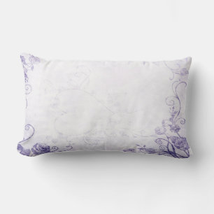 Elegantes Lila Vintag Lendenkissen
