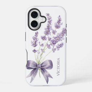 Elegantes lila Vintage-Band personalisiert iPhone 16 Hülle