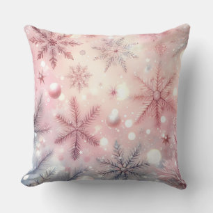 Elegantes lila Weihnachts-Wurfkissen  Kissen