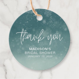 Elegantes Little Snowflake Brautparty Geschenkanhänger