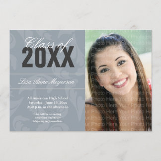 Elegantes Locken-Muster: Silber Einladung