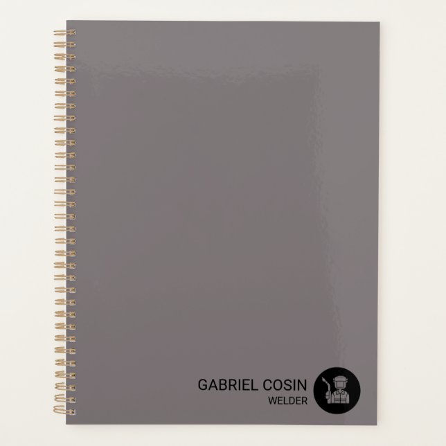 Elegantes Logbuch für Industrie-Schweißer Planer (Vorderseite)