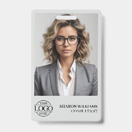 Elegantes Logo des Personalisierten Mitarbeiter-Fo Ausweis