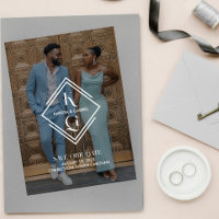Elegantes Logo-Foto-Hochzeitssave-the-Date