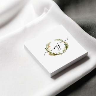 Elegantes Logo für Wasserfarbenkalligrafie Quadratische Visitenkarte