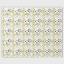 Elegantes Logo Gold Textur Geschenkpapier
