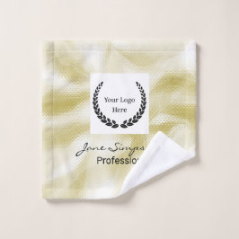 Elegantes Logo Gold Textur Waschlappen