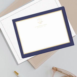 Elegantes Logo mit goldener Waage der Gerechtigkei Post-it Klebezettel