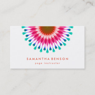 Elegantes Lotos-Blumen-Logo-Yoga Visitenkarte