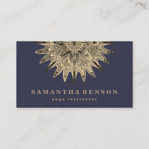 Elegantes Lotos-Blumen-Logo-Yoga Visitenkarte