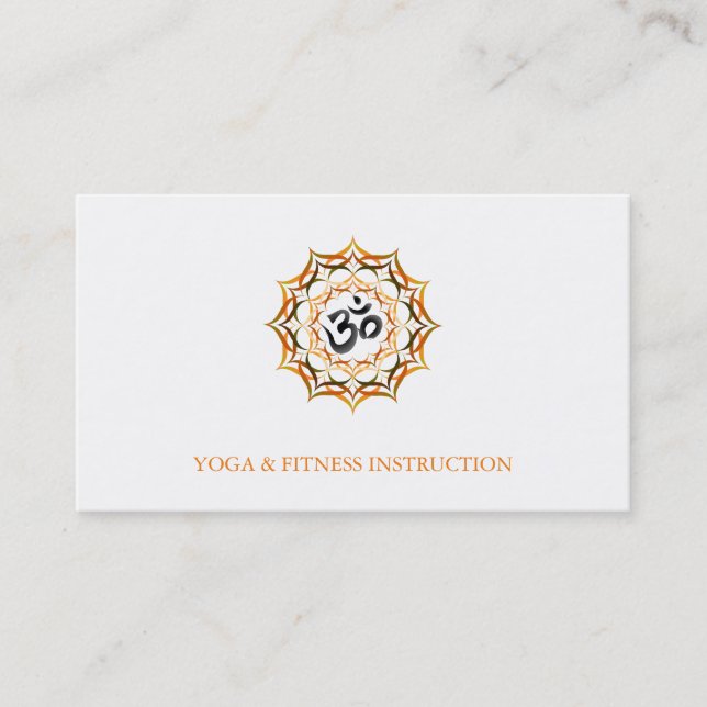 Elegantes Lotos-Blumen-Logo-Yoga Visitenkarte (Vorderseite)