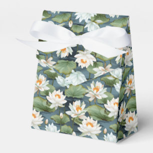 Elegantes Lotus-Blume-Fliesenmuster Groß Geschenkschachtel