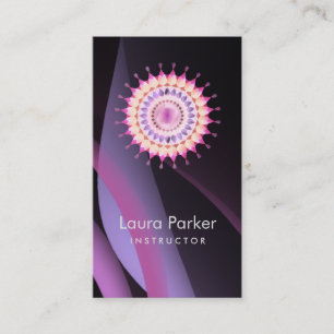 Elegantes Lotus-Logo Einfache Blumenheilung Visitenkarte