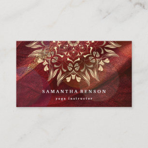 Elegantes Lotus-Logo Yoga Meditation Wellness Visitenkarte