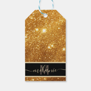 Elegantes, luxuriöses Monogram-Glam aus Pure Gold- Geschenkanhänger