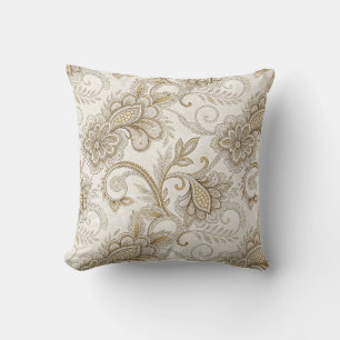 Elegantes Luxus-Blumen-Paisley-Designmuster Kunst Kissen