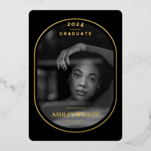 Elegantes Luxus Foto Abschluss Ankündigung