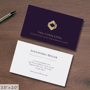 Elegantes Luxus-Logo Visitenkarte