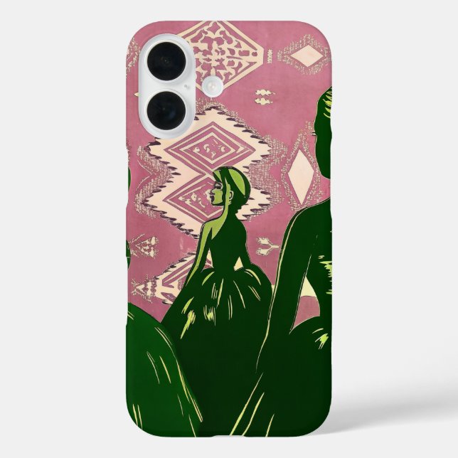 Elegantes Mädchen Case-Mate iPhone Hülle (Rückseite)