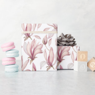 Elegantes Magnolia Wrapping Paper Geschenkpapier