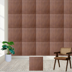 Elegantes Mahogany Holzkörnchen - Braunes Holz Fliese
